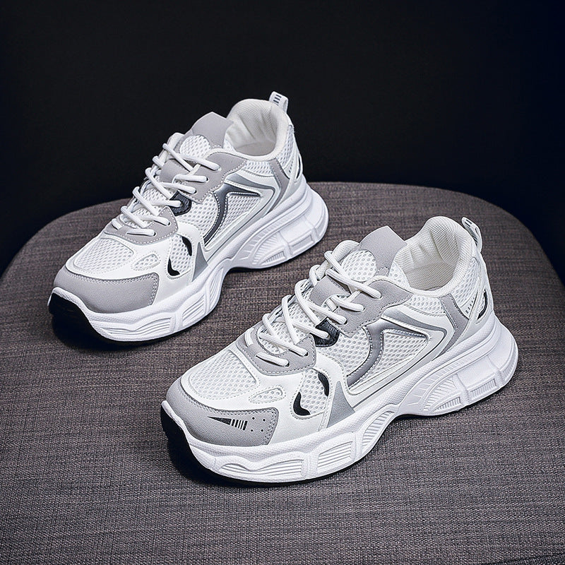 Women's Korean-style All-matching Platform Casual Shoes D53 White