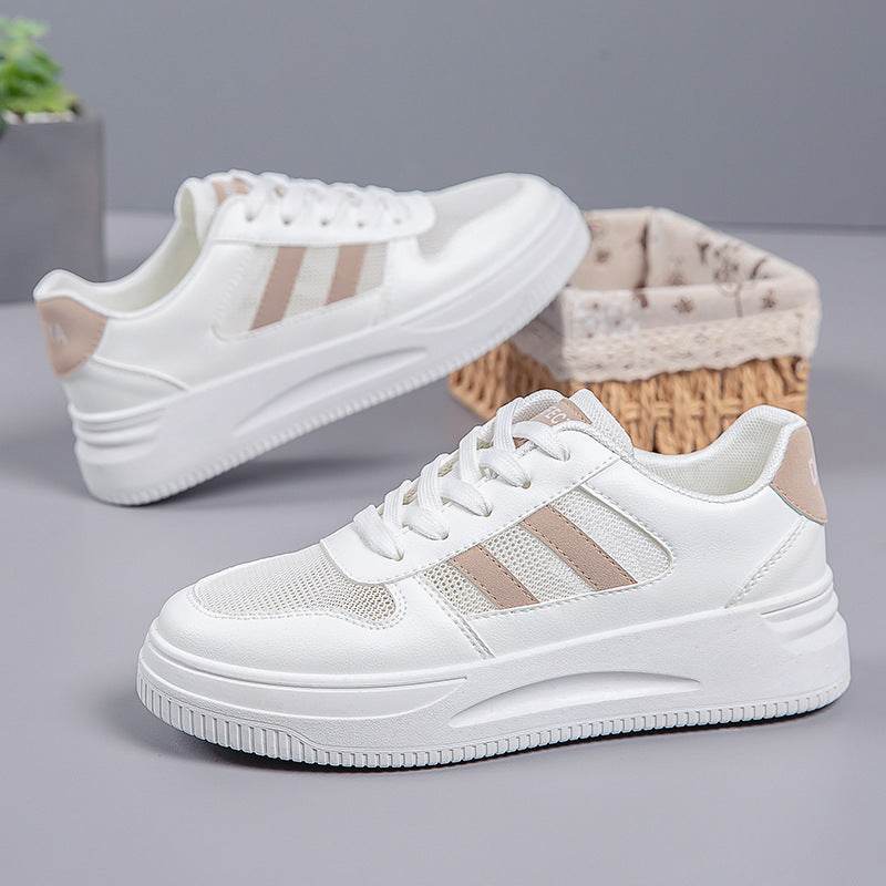 Breathable Platform Light White Shoes Women's Mesh Casual Sneaker