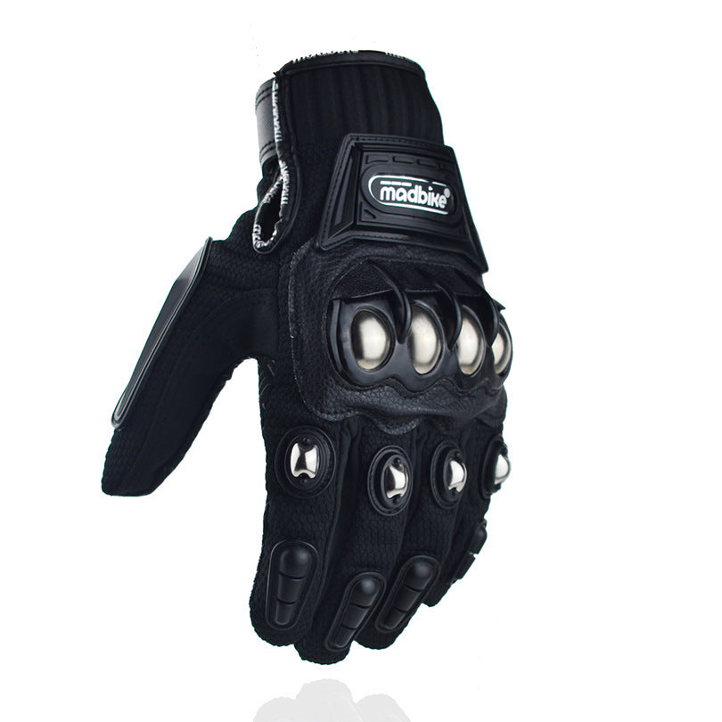 Alloy Protective Riding Gloves Electric Vehicle Protective Gloves Black