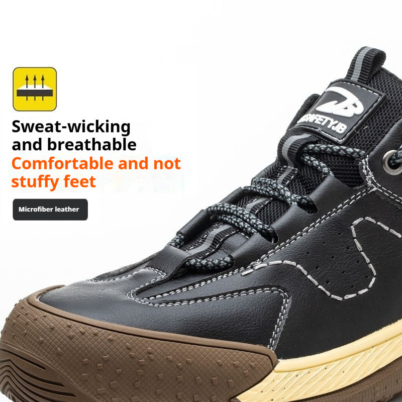 Flyknit Safety Comfortable Breathable Work Shoes