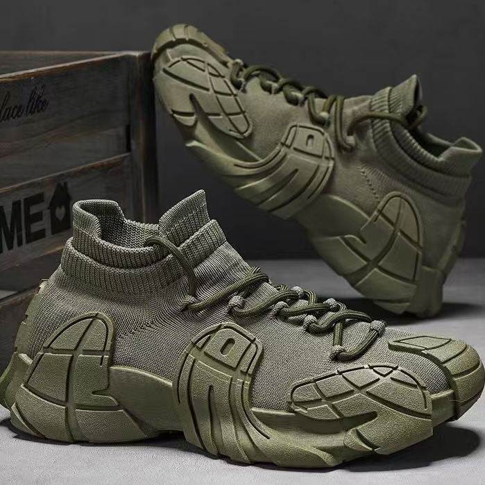 Fashion Flyknit Casual Sneaker Men Green
