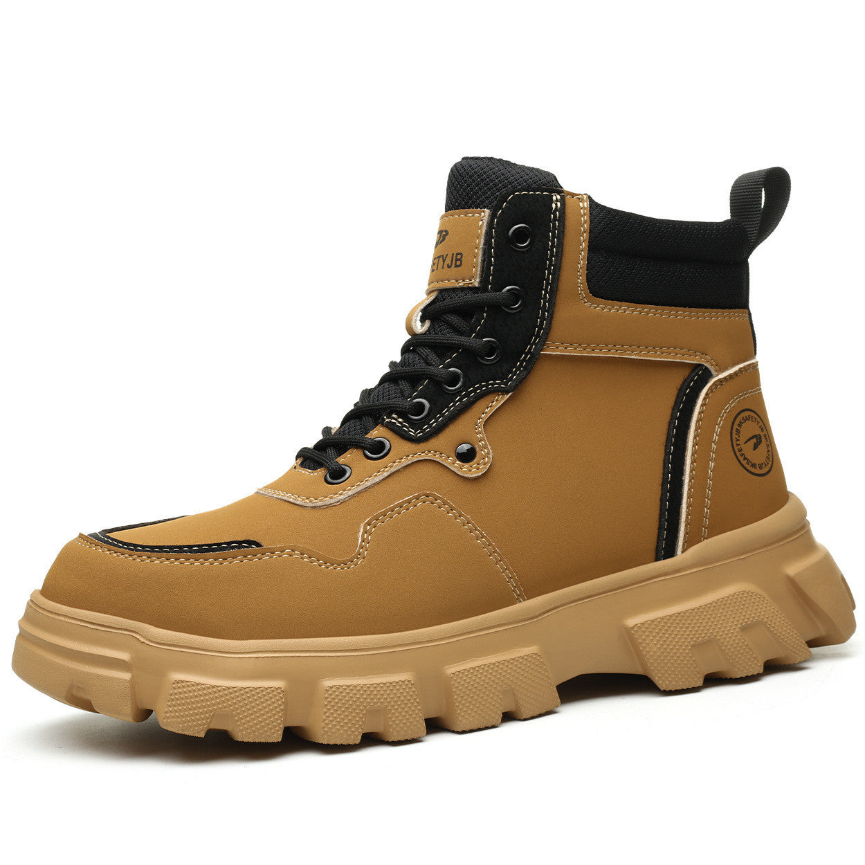 High-top Safety Boots Smash And Pierce Resistant Steel Tips 7921 Yellow