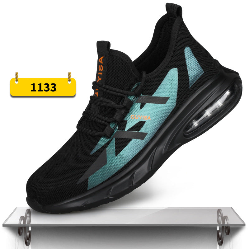 Indestructible Steel Toe Work Shoes Men Sneakers Fashion Air Cushion Safety Shoes C1133
