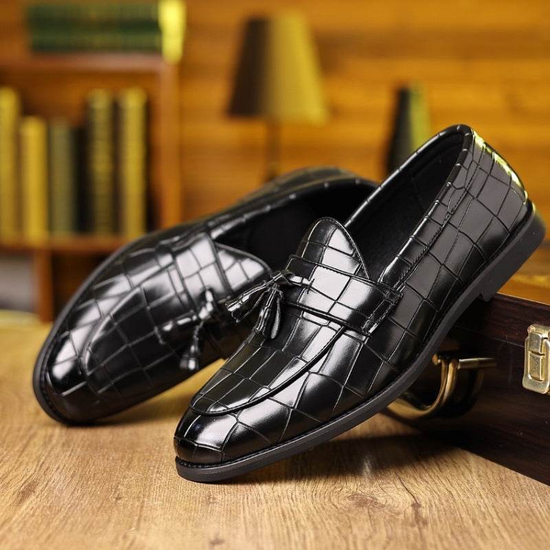 Slip-on Lazy Casual Business Formal Wear Shoes Black
