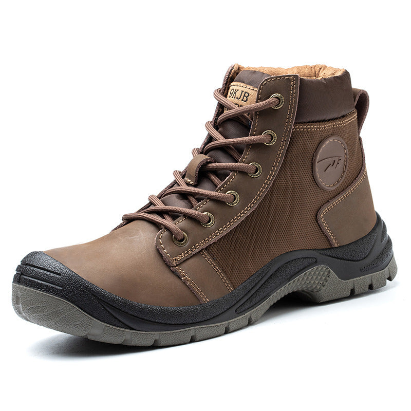 Four Seasons Leisure Protective Old Safety Shoes High top brown