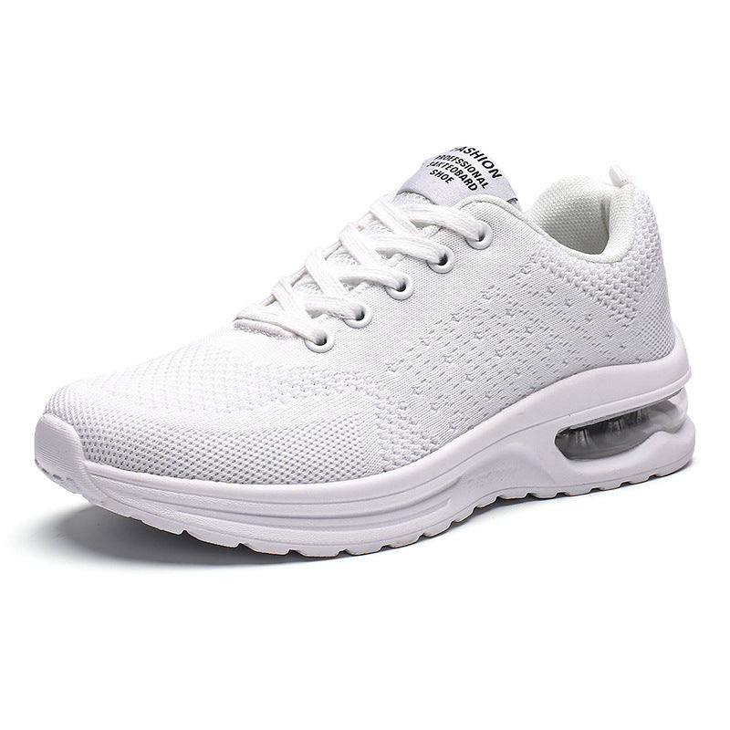 Casual Flyknit Breathable Light Running Shoes White