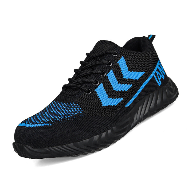 Anti-smashing And Anti Piercing Soft Soled Wear-resistant Protective Safety Shoes Blue