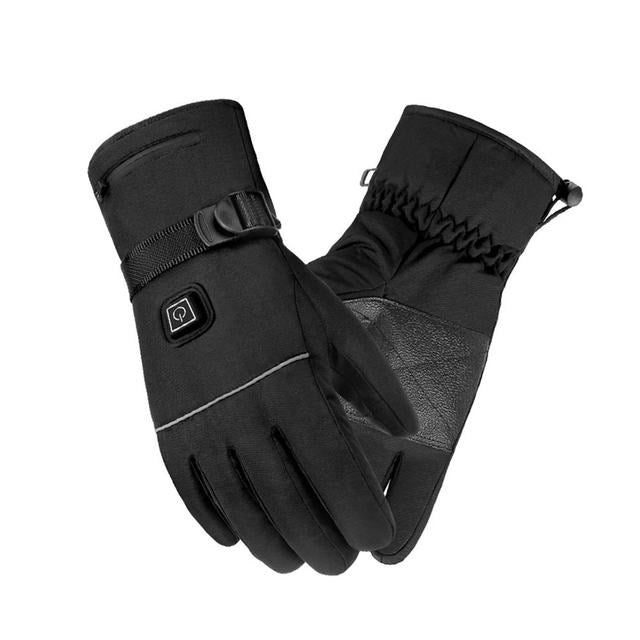 Winter Electric Heated Gloves Motorcycle Touch Screen Gloves Ordinary battery 3XL