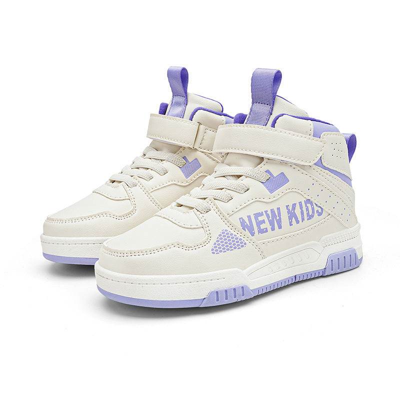 Children's Street Outdoor Sneakers White And Purple