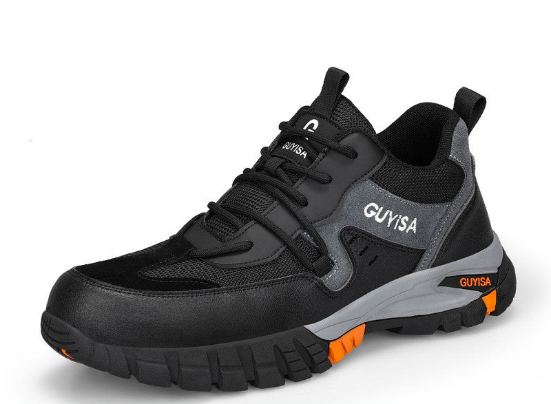 Men's Breathable Anti-smashing And Anti-puncture Safety Shoes 2 Style