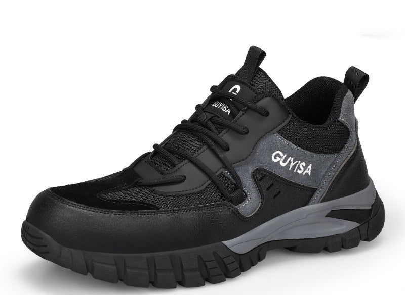 Men's Breathable Anti-smashing And Anti-puncture Safety Shoes 3 Style