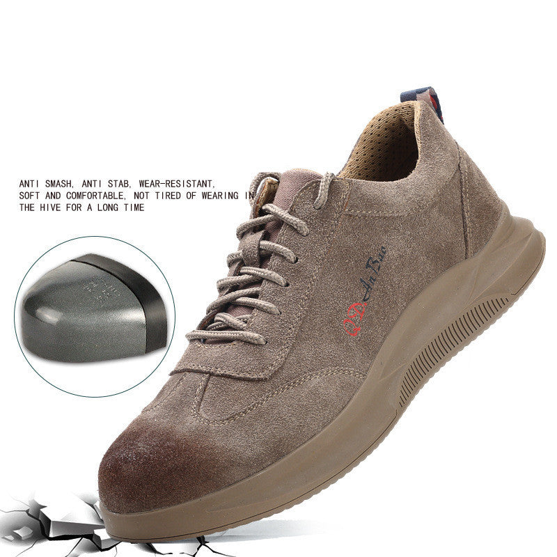 Men's Anti-smash And Anti-puncture Safety Work Shoes