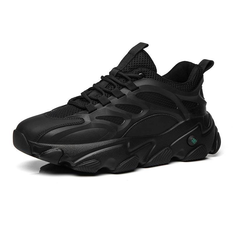 Men's Simple And Breathable Running Sneaker 927 Black Plus Velvet