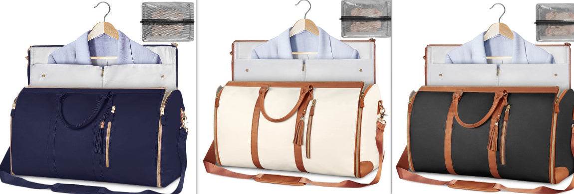 Large Capacity Travel Duffle Bag Women's Handbag Folding Suit Bag Waterproof Clothes Totes Set26