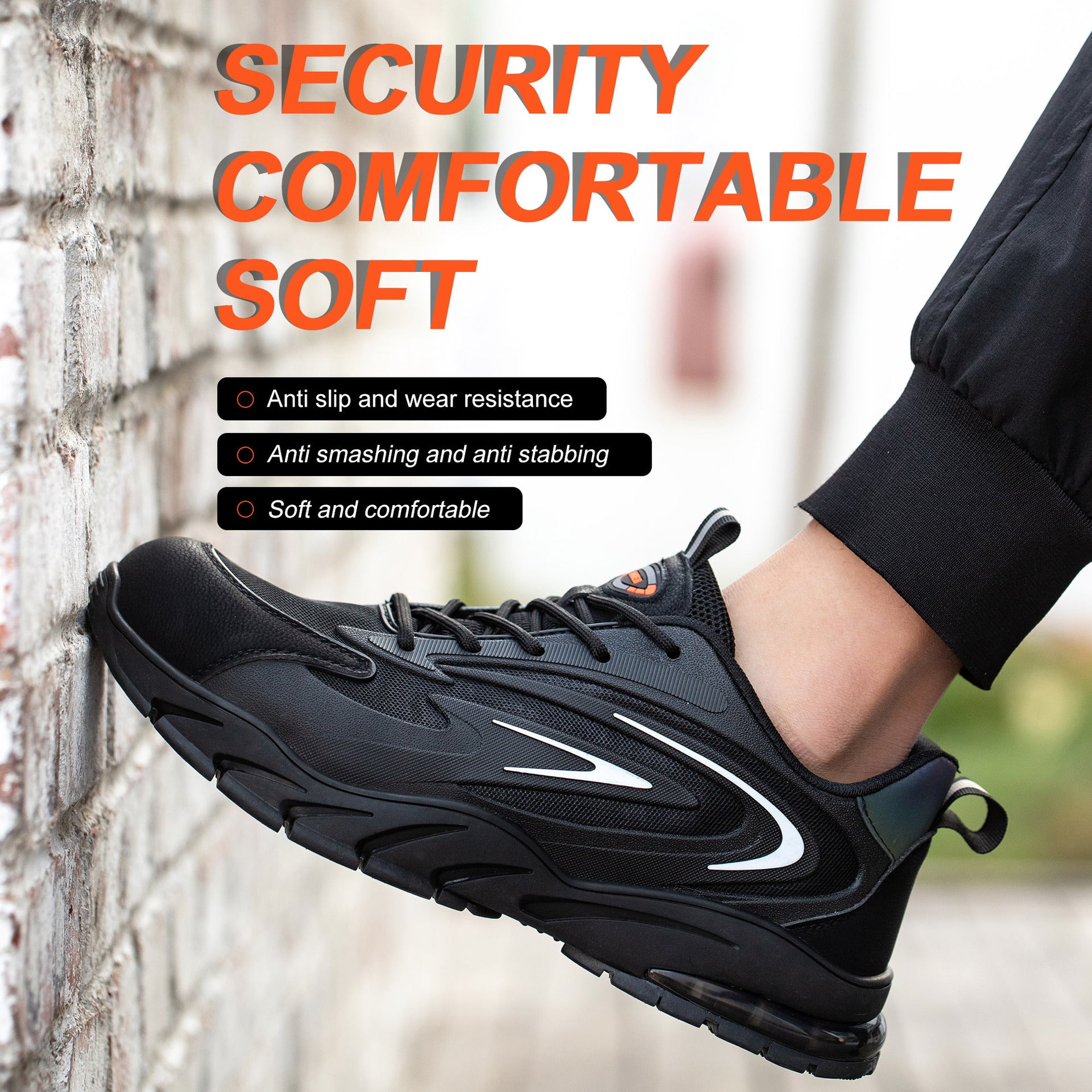 Anti-smashing And Anti-stab Safety Shoes Men's Breathable