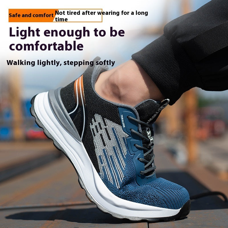 Men's Lightweight Breathable Wear-resistant Non-slip Safety Work Shoes