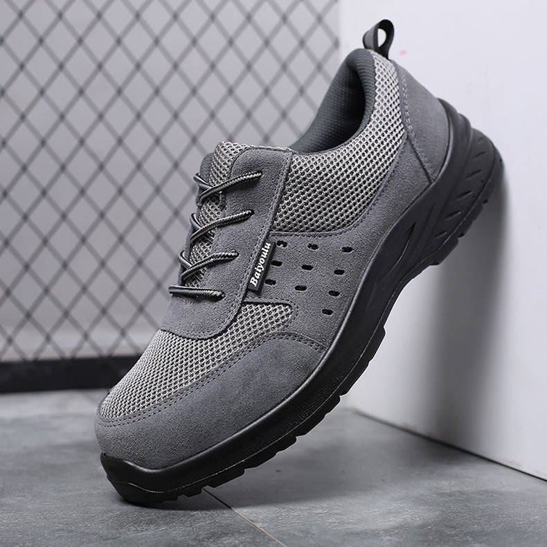 Non-steel Toe Anti-stab Anti-static Safety Shoes Dark grey