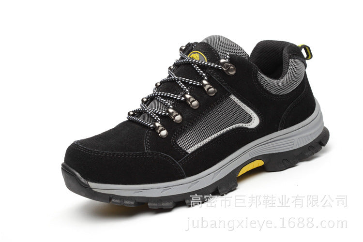 Steel Toe Anti-smash And Anti-piercing Safety Shoes Black