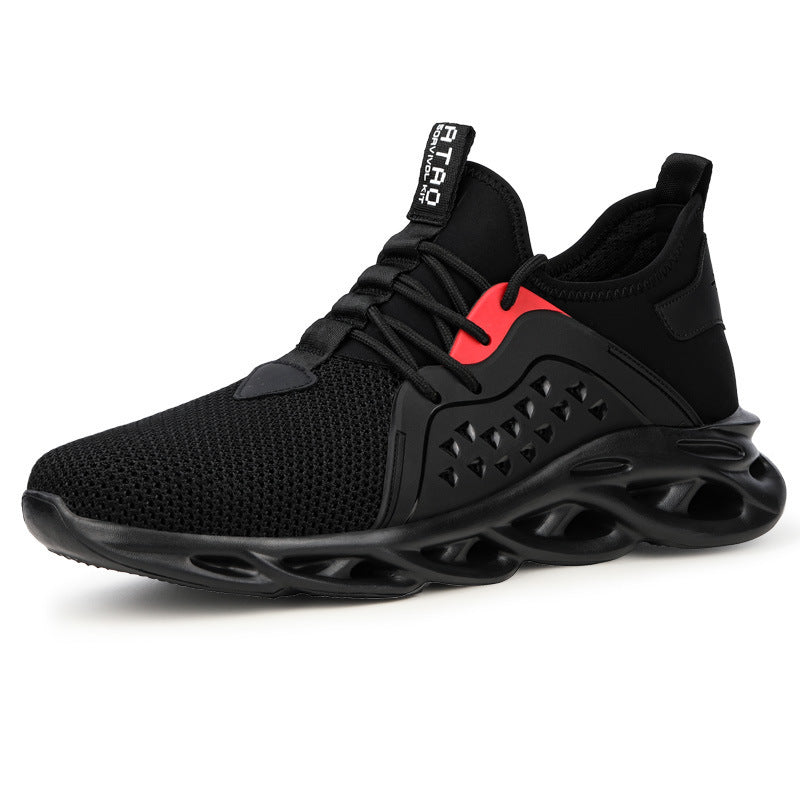 Safety Shoes, Anti-smashing, Anti-stab, Summer Breathable Safety Shoes, Light Black