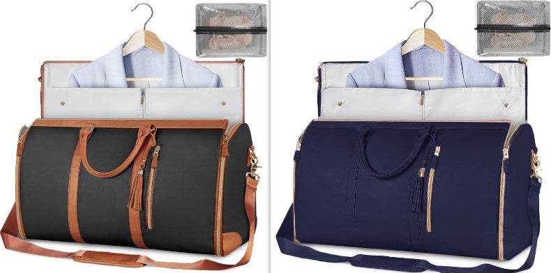 Large Capacity Travel Duffle Bag Women's Handbag Folding Suit Bag Waterproof Clothes Totes Set6