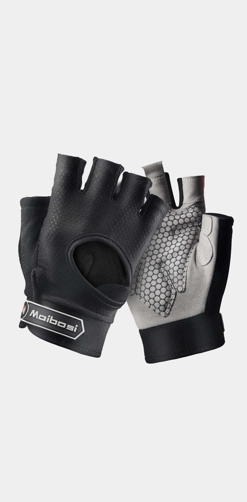 Weightlifting gloves breathable Dark grey