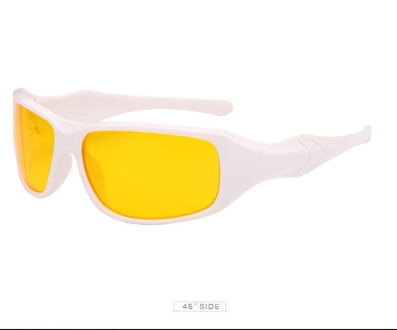 Night Driving glasses Anti Glare Eyewear For Driving Safety Sunglasses Yellow Lens Night Vision Glasses White