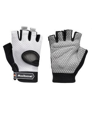 Weightlifting gloves breathable Base black white