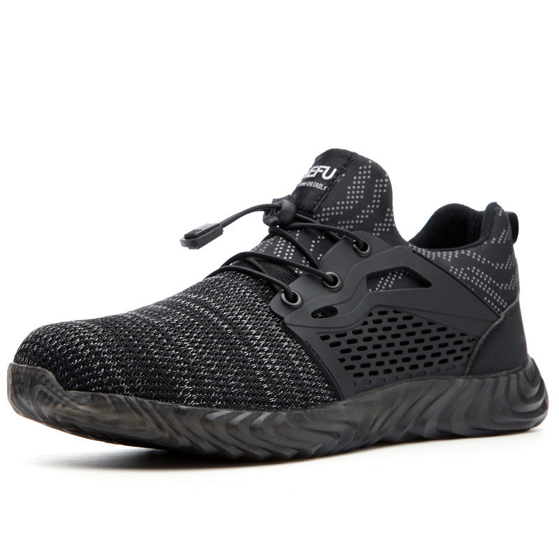 Ightweight Electrician Insulated Steel Toe Anti-Smash And Anti-Puncture Safety Shoes Gray plus cotton