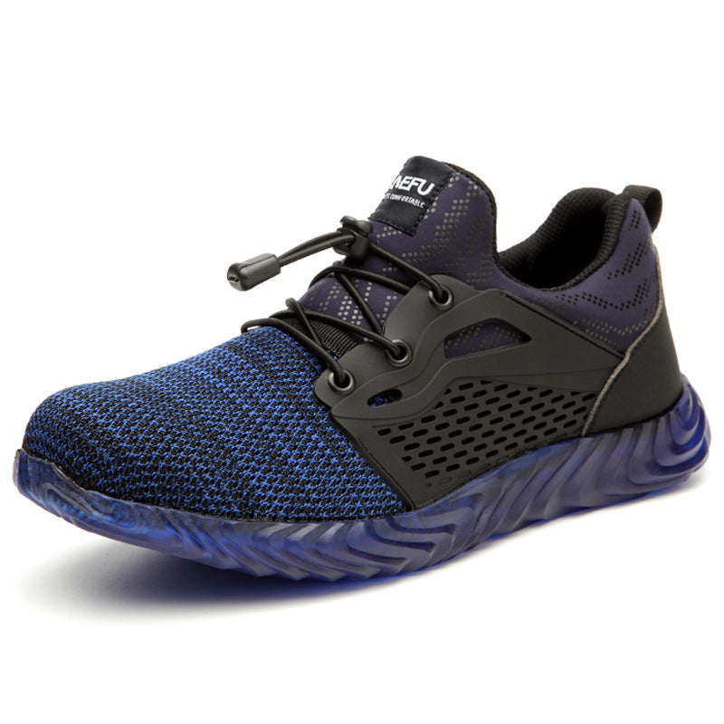 Ightweight Electrician Insulated Steel Toe Anti-Smash And Anti-Puncture Safety Shoes Blue