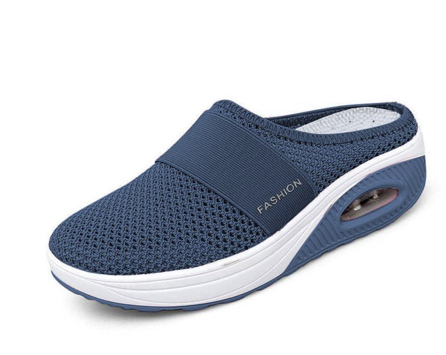 Sandals Women Breathable Non-slip Hollow Out Mesh Sandals Fashion Outdoor Ladies Shoes Navy Blue