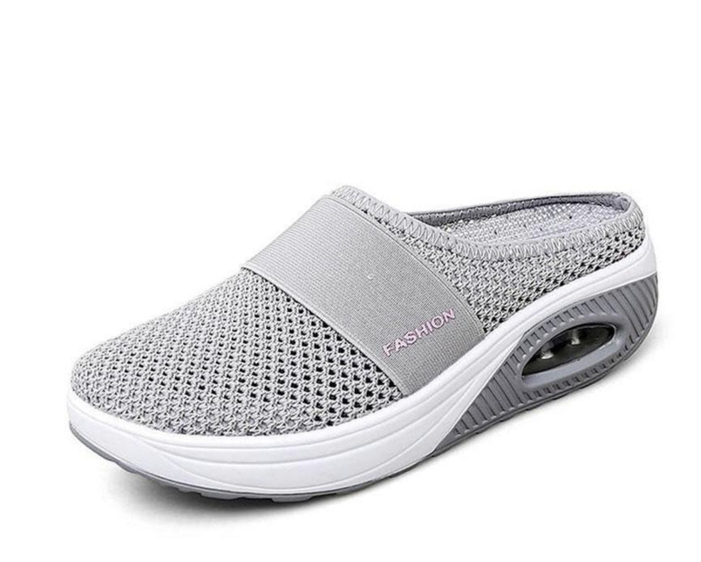 Sandals Women Breathable Non-slip Hollow Out Mesh Sandals Fashion Outdoor Ladies Shoes Grey