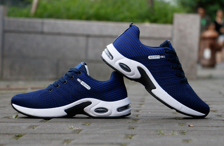 Men Casual Shoes Outdoor Breathable Work Shoes Blue