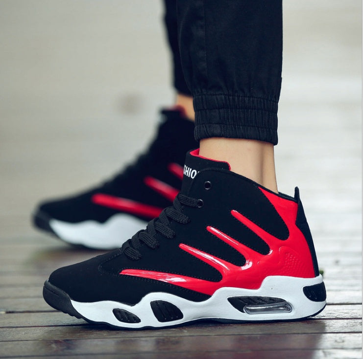 Men Air Cushion Basketball Shoes Wear-resistant Sneakers For Men Hommel Basketball Boots Sneakers Men Red