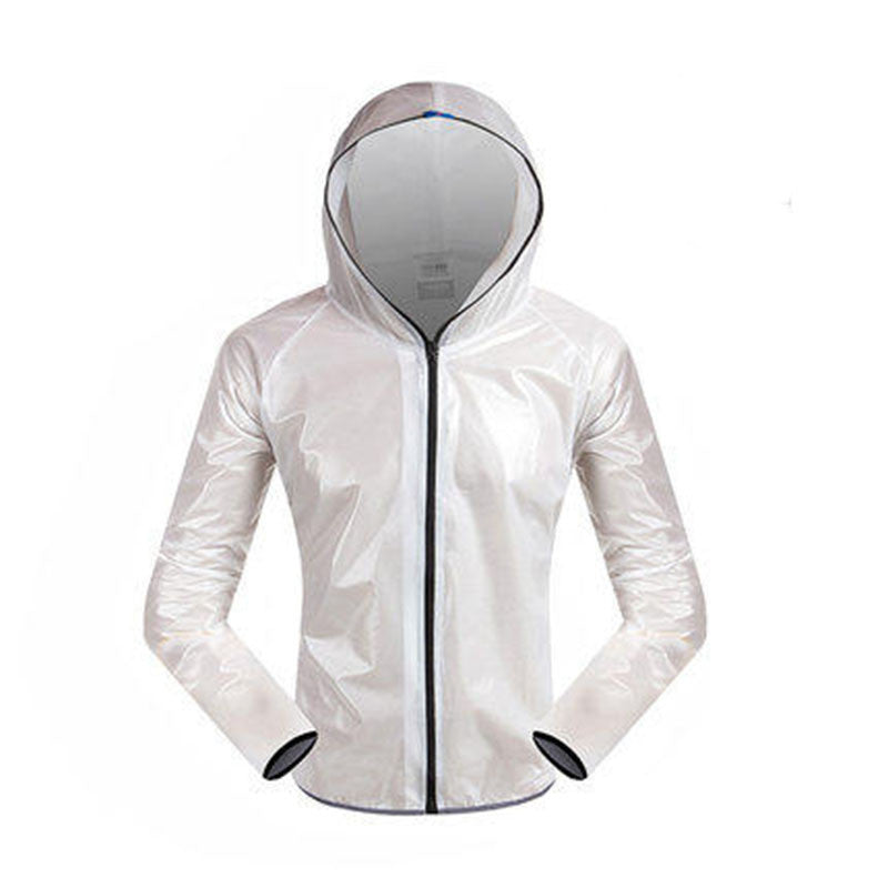 Split Raincoat Rain Gear Waterproof Riding Reflective Adult Raincoat Suit White Jacket