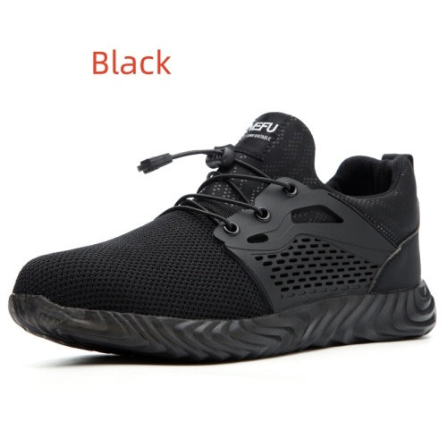 Ightweight Electrician Insulated Steel Toe Anti-Smash And Anti-Puncture Safety Shoes Black