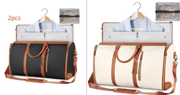 Large Capacity Travel Duffle Bag Women's Handbag Folding Suit Bag Waterproof Clothes Totes Set24