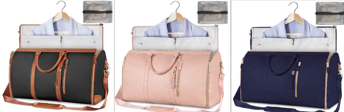 Large Capacity Travel Duffle Bag Women's Handbag Folding Suit Bag Waterproof Clothes Totes Set16