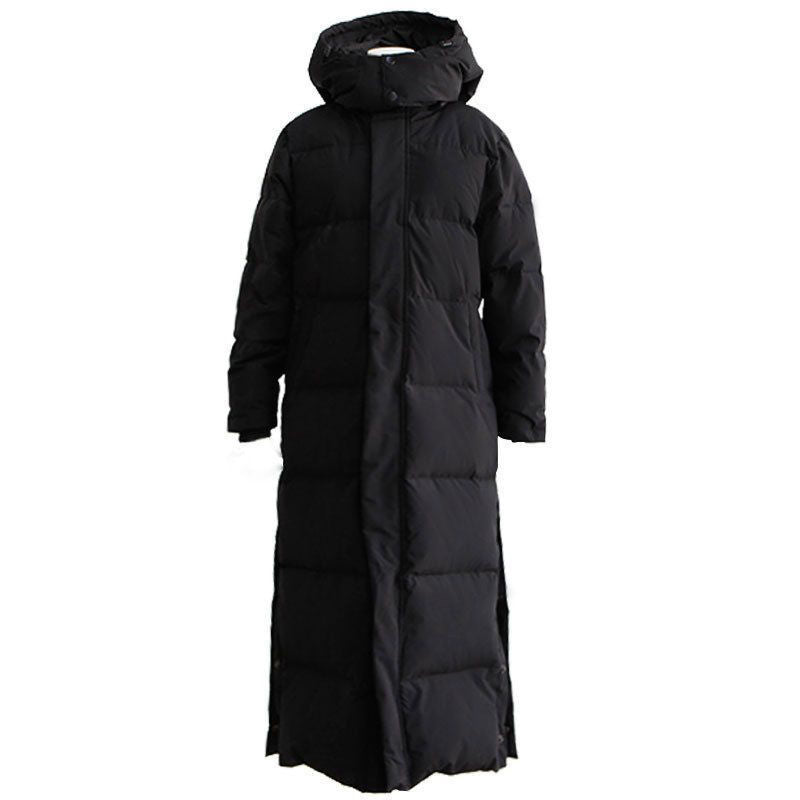 Winter Long Coat Warm Hooded Thickened Parka Jackaet For Women Clothing Black
