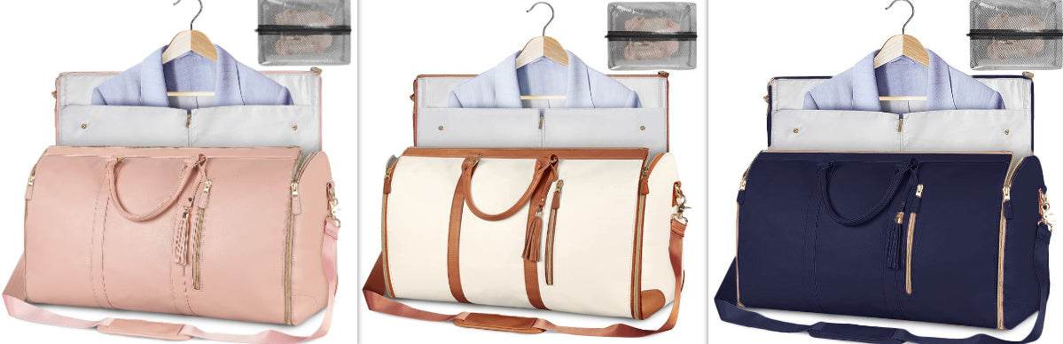 Large Capacity Travel Duffle Bag Women's Handbag Folding Suit Bag Waterproof Clothes Totes Set19