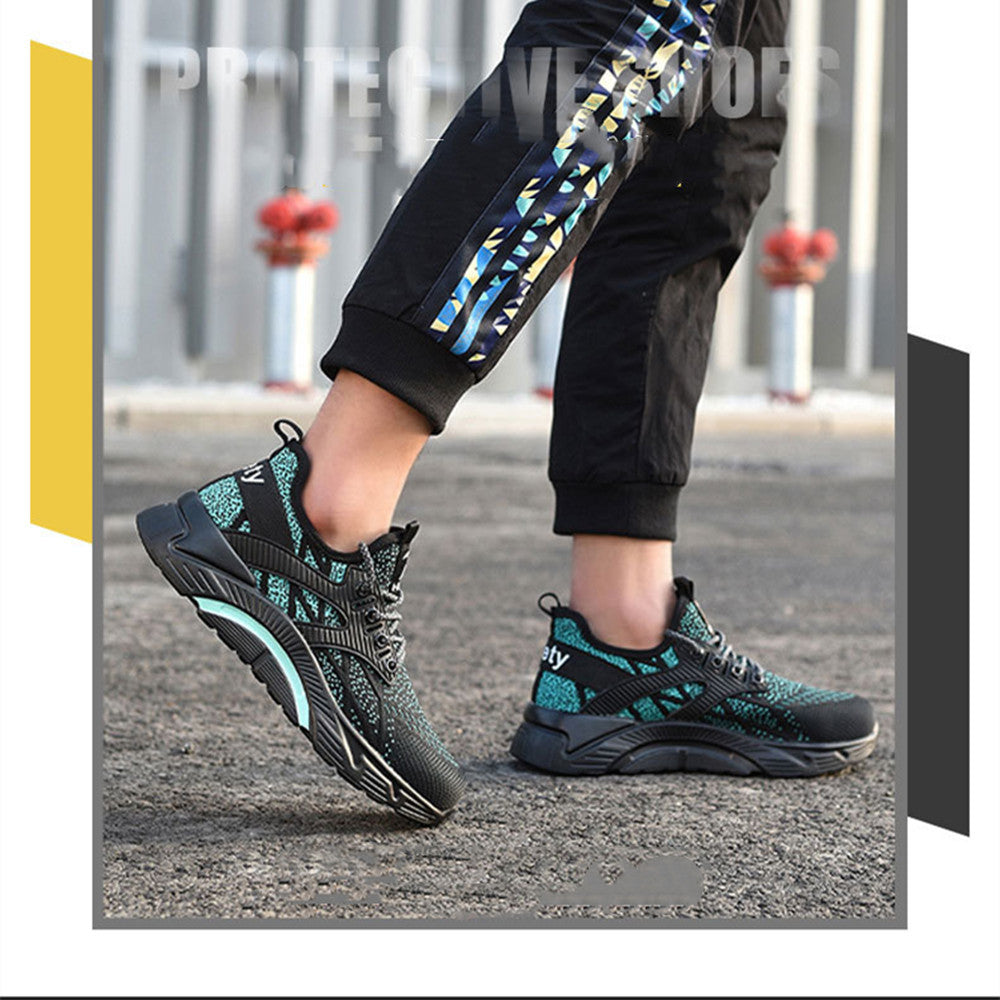 Summer Breathable Steel Toe Anti-smash And Anti-stab Light Safety Shoes
