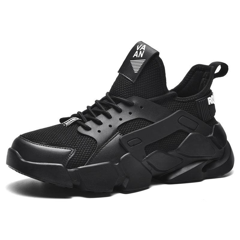 Sports Running Shoes White Shoes Men's Summer Breathable Men's Shoes Black