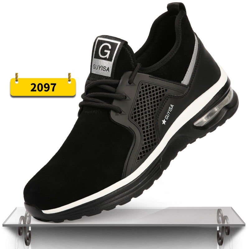 Indestructible Steel Toe Work Shoes Men Sneakers Fashion Air Cushion Safety Shoes C2097