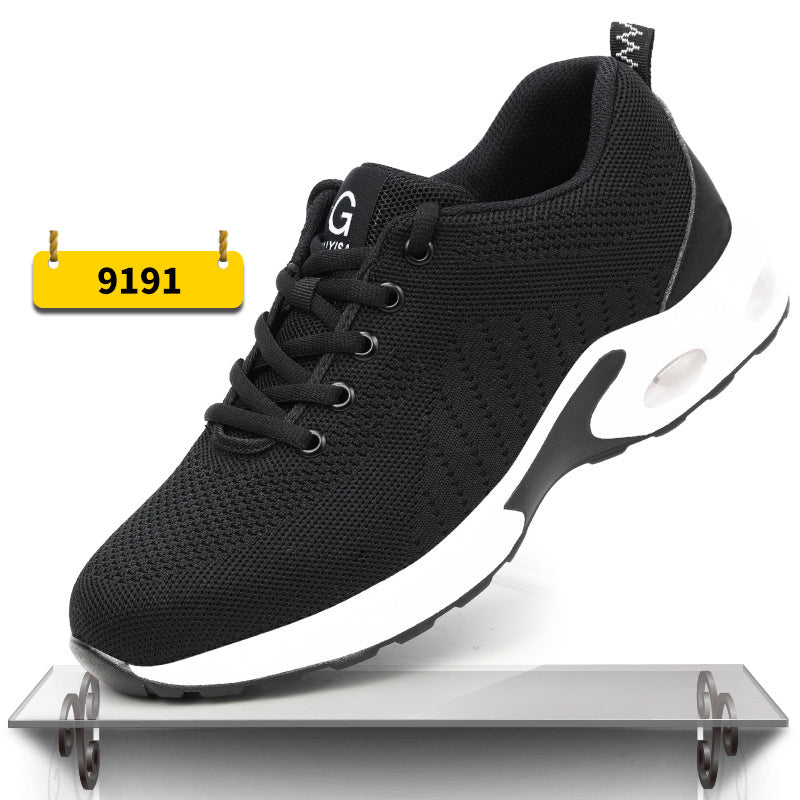 Indestructible Steel Toe Work Shoes Men Sneakers Fashion Air Cushion Safety Shoes C9191