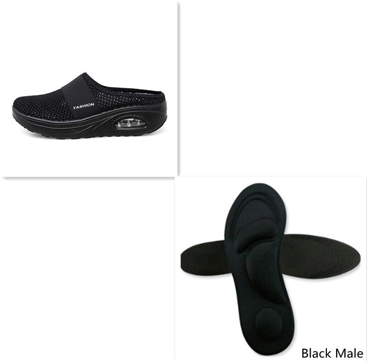 Sandals Women Breathable Non-slip Hollow Out Mesh Sandals Fashion Outdoor Ladies Shoes Set 39