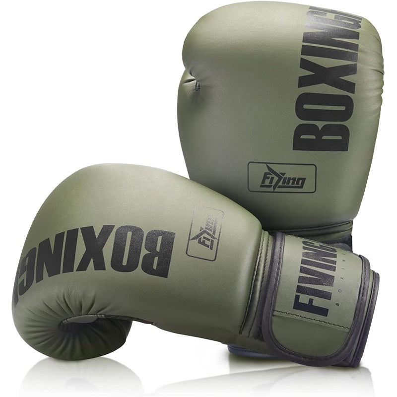 Professional Women's Boxing Glove Sanda Fight Fighting Morandi Boxing Gloves Training Gloves Army Green