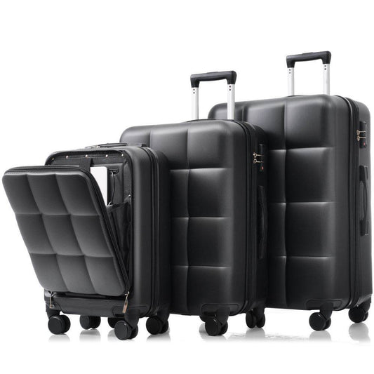 ABS Hard-shell Suitcase With Spinner Wheels, Cup Holders