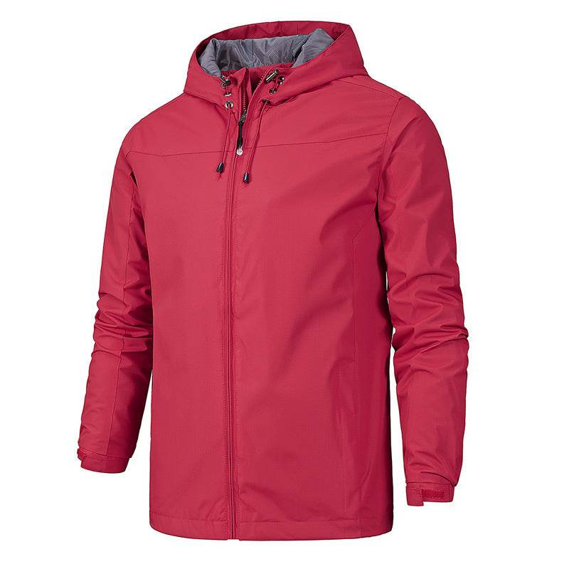 Outdoor Windproof And Waterproof All Season Mountaineering Jacket Jacket For Men Red
