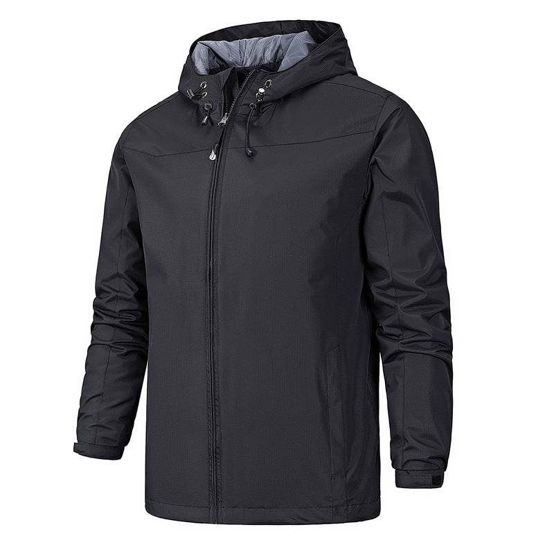 Outdoor Windproof And Waterproof All Season Mountaineering Jacket Jacket For Men Black