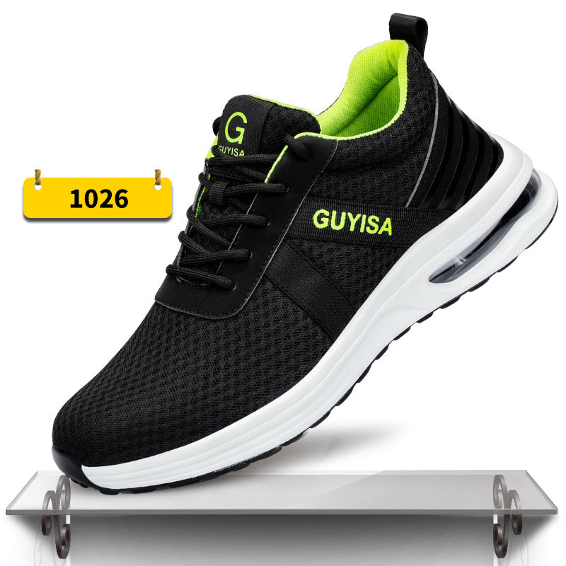 Indestructible Steel Toe Work Shoes Men Sneakers Fashion Air Cushion Safety Shoes C1026