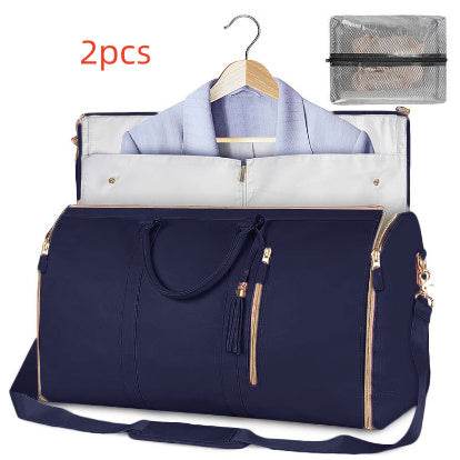 Large Capacity Travel Duffle Bag Women's Handbag Folding Suit Bag Waterproof Clothes Totes Set8